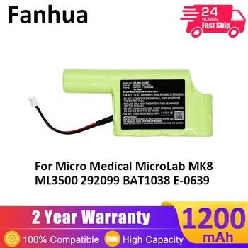Батерия Fanhua за Micro Medical MicroLab MK8 ML3500 1200 ма/10,08 Wh E-0639 292099 BAT1038 Батерия Fanhua за Micro Medical MicroLab MK8 ML3500 1200 ма/10,08 Wh E-0639 292099 BAT1038 0