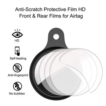 5/10 комплект прозрачно матово фолио за Apple Airtag Локатор Tracker Защитно фолио от TPU за Airtags Защитно фолио за екрана, не стъклена