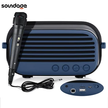 Soundage 10 W безжичен Bluetooth високоговорител Мощност на аудио субуфер Преносима песен безжичен високоговорител