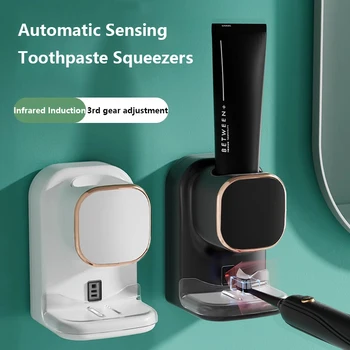 Автоматично индукционный опаковка на паста за зъби, сокоизстисквачка за паста за зъби в банята, с монтиран на стената USB зареждане, умен опаковка на паста за зъби