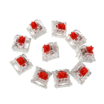 H7EC 10 бр. червени ключове за Cherry MX Клонинг Gateron MX Превключватели Тестер Механични