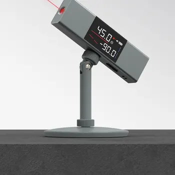 Лазерен измерител на нивото на ъгъла на леене инструмент за измерване Транспортир Цифров инклинометр Строителни инструменти ъглова линия
