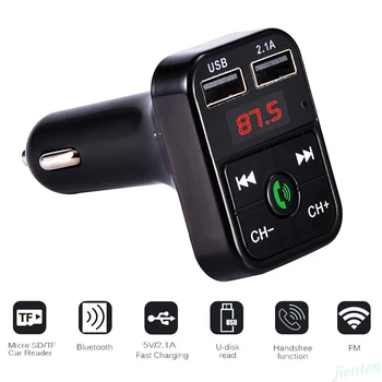 Bluetooth комплект за Автомобил FM трансмитер, Аудио MP3 плеър, поддръжка на хендсфри TF USB flash възпроизвеждане на 5 2.1 A Dual USB Порт за зареждане