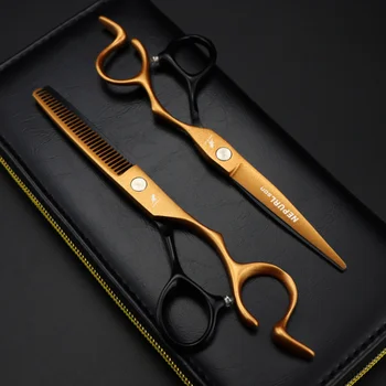 Nepurlson професионални японски ножици от стомана 440c 6 инча за подстригване Набор от режещи ножици филировочные фризьорски ножици