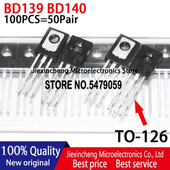 100ШТ = 50 двойки 100% нов внос на оригинални аудиотранзистор BD139 BD140 TO-126 Power