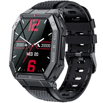 2023 смарт часовници за мъже поддържат отговорите на повиквания k55 опция smartwatch 7 дни живот на батерията Спортни часовници за фитнес 1,85 инча HD