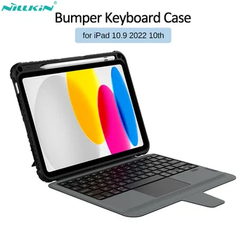 Калъф с Bluetooth-съвместима клавиатура NILLKIN за Apple iPad 10th (2022) 10,9 