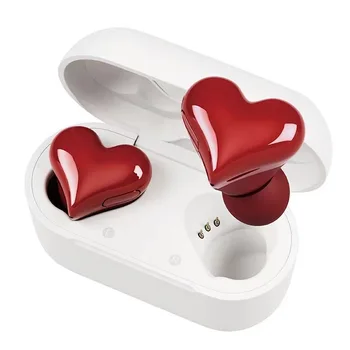 Нови оригинални безжични Bluetooth слушалки с форма на сърце, дамски слушалки, висококачествени слушалки с форма на сърце, подарък за момичета