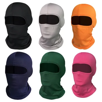 2023 Нова полнолицевая маска с 1 дупка от млечен коприна, летен слънцезащитен крем за спортове на открито, конна езда, ветрозащитный прическа, унисекс, шапки за жени