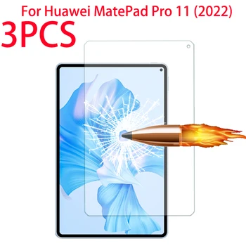 3ШТ Филм от закалено стъкло 9H за Huawei MatePad Pro 11 2022 Протектор на екрана ИМАШ-W09 GOT-W29 GOT-AL09 GOT-AL19 Защитно фолио