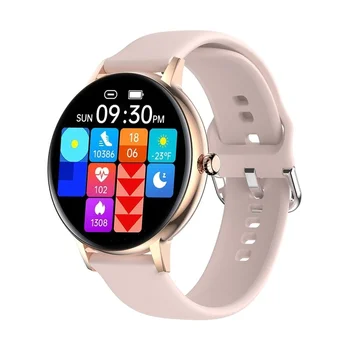 2023 Нови умен часовник FW07 за мъже и жени, съвместими с Bluetooth, разговори, самостоятелна плащане, гласов асистент, спортни смарт часовници с пълен сензорен екран