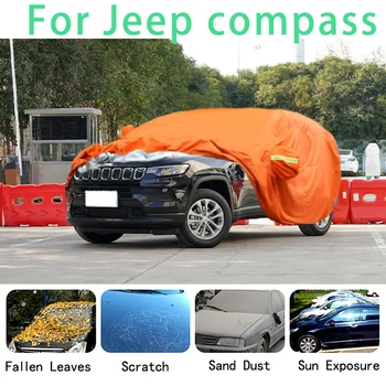 За Jeep compass Водоустойчив кола седалките са супер защита от слънце, прах, дъжд, кола, предотвратяване на градушки, автозащита