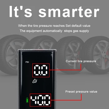 Camason Smart Air Pump Преносим авто автоматичен компресор, накачивающий гуми за мотоциклети, велосипеди, баскетбол, надуваем въздушна помпа