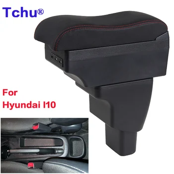 За Hyundai I10 подлакътник кутия за Hyundai i10 авто подлакътник скоростната Промяна на интериора USB зареждане пепелник автомобилни аксесоари