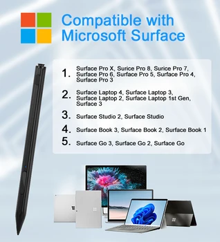 Магнитна Писалка за Microsoft Surface Pro 4 5 6 7 8 9 X Surface Go 1 2 3 Book 3 Лаптопа Studio Smart Pen Сензорен Молив За Рисуване Магнитна Писалка за Microsoft Surface Pro 4 5 6 7 8 9 X Surface Go 1 2 3 Book 3 Лаптопа Studio Smart Pen Сензорен Молив За Рисуване 4