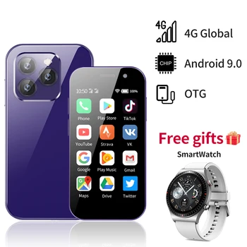 Мини-смартфон СЕРВО 15Pro с две SIM карти, Android GPS 3,0-инчов HD 4G, система за обработка на изображения на световен език, един сладък малък преносим мобилен телефон