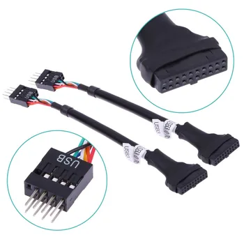 19/20-пинов конектор, USB 3.0 за свързване до 9-номера за контакт конектора USB 2.0 за свързване към дънната платка, кабел-адаптер, продажба и директна доставка, 1 бр./2 бр./5 бр.