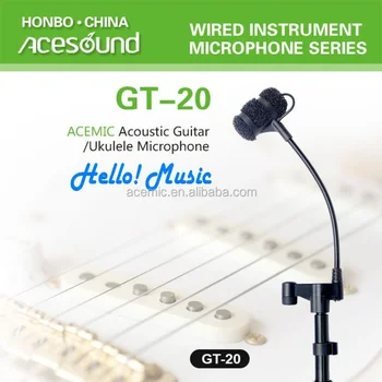 ACEMIC GT-20 Кондензаторен записывающий музикален инструмент, микрофон, акустичен за китара, саксофон, Эрху, цигулка, виолончело, бас
