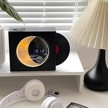 Тема на малкия принц Лунните часовници Безжична Bluetooth високоговорител висококачествен Мини преносим аудио субуфер Черна дъвка подарък за рожден ден