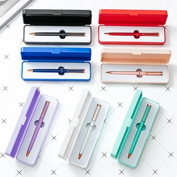 Кутия за писалки ярки цветове, канцеларски материали, подарък кутия за съхранение на химикалки, пластмасови опаковки кутия, канцеларски материали, ученически пособия