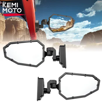 KEMiMOTO UTV X3 Алуминиеви Странични огледала за обратно виждане за Can Am Маверик X3 Max Turbo 4x4 2017-2023 2022 2021 2019 2020 с Предното стъкло