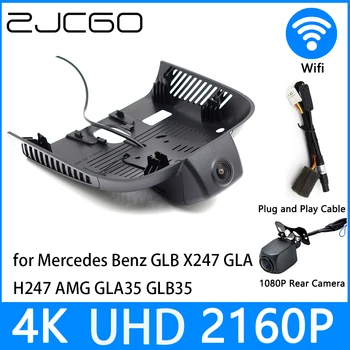 ZJCGO Dash Cam 4K UHD 2160P Автомобилен Видеорекордер DVR за Нощно Виждане за Mercedes Benz GLB X247 GLA H247 AMG GLA35 GLB35