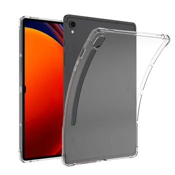 За Samsung Galaxy Tab S9/Plus/Ултра калъф прозрачен устойчив на удари калъф от TPU силиконов основи