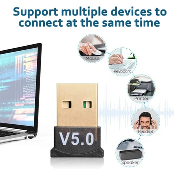 Bluetooth USB 5.0 адаптер, предавател, приемник, Bluetooth, аудио, безжичен USB адаптер, за разширяване на автомобилния компютър, PC, лаптоп Bluetooth USB 5.0 адаптер, предавател, приемник, Bluetooth, аудио, безжичен USB адаптер, за разширяване на автомобилния компютър, PC, лаптоп 4