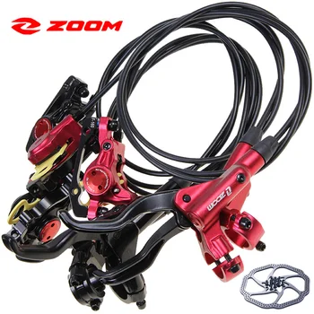 ZOOM HB-875 МТБ, шублер с маслен ротора, планинско колоездене, 160 дисковата спирачка, черен, червен, хидравлични спирачки за велосипеди, части за велосипеди с ЦПУ, колоездене
