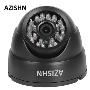 AZISHN Гореща Продажба 700tvl/1000TVL CMOS камера с IR-CUT 24IR Цветна аналогова камера за нощно виждане Вътрешна Куполна Камера за видеонаблюдение