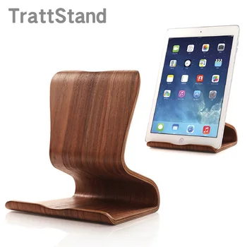 Дървена универсална поставка за Apple iPad pro Air mini Tablet PC Притежателя скоба за Samsung Tab дървена притежателя на стена