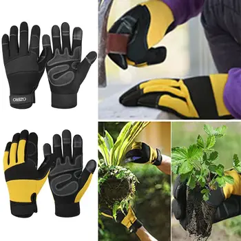 Многофункционални работни ръкавици за работа с този инструмент, абсорбиращи потта, черни, жълти градински ръкавици, мини защитни ръкавици със сензорен екран, унисекс