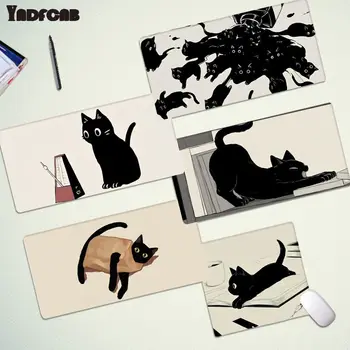 Кавайный аниме котка Горещи геймерские скоростни мишката в търговията на дребно Малък размер на гумена подложка за мишка за клавиатури Мат подарък бойфренду