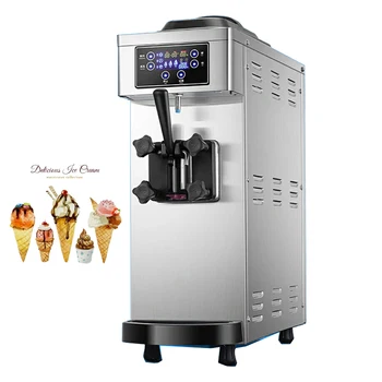 Търговска машина за приготвяне на мек сладолед, хладилник за приготвяне на десктоп машина за приготвяне на сладолед, електрически сладолед с една глава