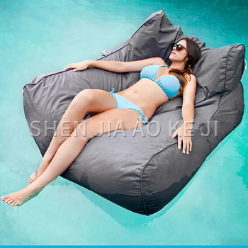 Мързелив диван-чанта за боб, водна легло за плуване, двоен големи диван, многофункционален практичен цветен мързелив диван 1БР