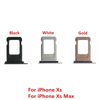 За iPhone X Xs Max Един държач за sim-карти Micro-Nano Слот за тава Гнездо за адаптер Дубликат част