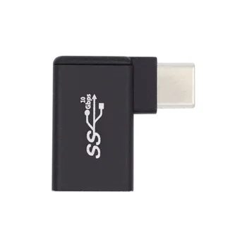 Jimier 90-градусов USB конектор C Type-C за свързване към USB 3.0 Type A за да се свържете с OTG-адаптер за вашия лаптоп, мобилен телефон