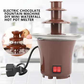 Мини-шоколадов фонтан, нагревающий шоколадов фонтан, водопад, гореща машина Мини-шоколадов фонтан, нагревающий шоколадов фонтан, водопад, гореща машина 0