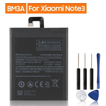 Преносимото батерия BM3A за Xiaomi Mi Note3 Забележка 3 от акумулаторна батерия на телефона 3400 mah