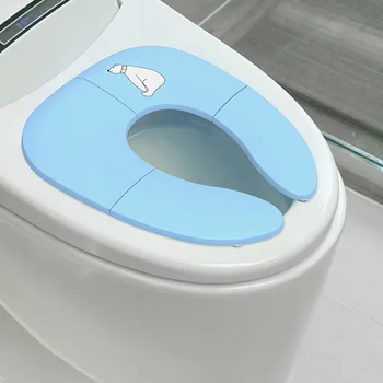 Калъф за седалките на тоалетната чиния за деца, нескользящий пътен подложка за приучения да гърне, аксесоари за седалките на тоалетната чиния