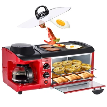 многофункционална машина за приготвяне на закуска за тостер/приготвяне на кафе/омлет тройната многофункционална машина за закуска 110/220 В