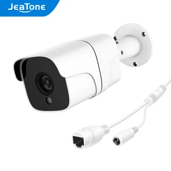JeaTone Security CMOS POE IP Жичен Метална Камера Bullet 1080P 2MP HD Камера Водоустойчива Камера за Външно Наблюдение Нощно Виждане