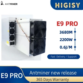 Нов Antminer E9 Pro 3680MH / s от Bitmain за майнинга в уплътнени EtHash с хэшрейтом 3,68 Gh / s E9pro включва източник на захранване