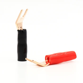8 бр., покрит с розово злато Y-образна вилица, лопатка за слушалки, жак за свързване на кабел за усилвател