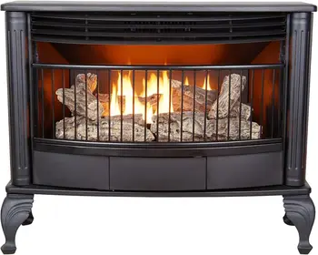 Двухтопливная печка без вентилация, отделно стои камина и печка за помещения, използвани за природен газ или течно пропан, се нагрява до 1