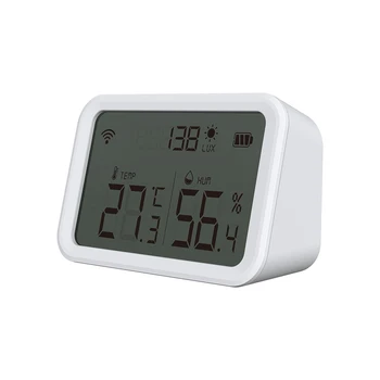 Нео Coolcam Sasha ZigBee Smart Hub Сензор за температура и влажност на въздуха портал LCD термометър, влагомер hub