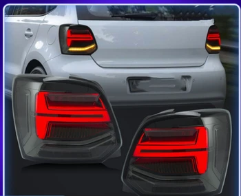 Един комплект на задните светлини за Volkswagen VW POLO 2011-2017 led ходова фенер заден ход, стоп-сигнал, led задна светлина в събирането на Един комплект на задните светлини за Volkswagen VW POLO 2011-2017 led ходова фенер заден ход, стоп-сигнал, led задна светлина в събирането на 1