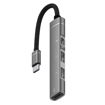 За Мобилен Телефон Android Компютър, Таблет Преносим PD кабел за зареждане Hub Type-C C USB Докинг станция за Разширяване