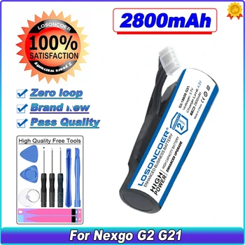 LOSONCOER 2800 mah Нова Батерия G2-18650 За Nexgo G2 G21