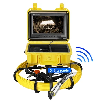 Камера за инспекция на канализационни тръби с 512 Hz Сонда предавател Локатор видеоэндоскоп Помещение 9 